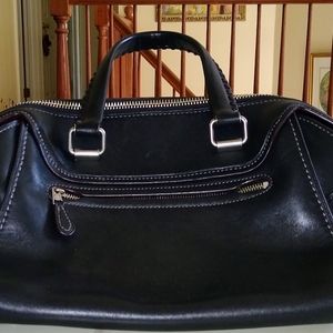 Coach Black Leather Satchel